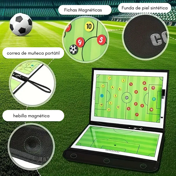 Tablero Táctico De Fútbol Plástico Tamaño Expandido 32*54cm