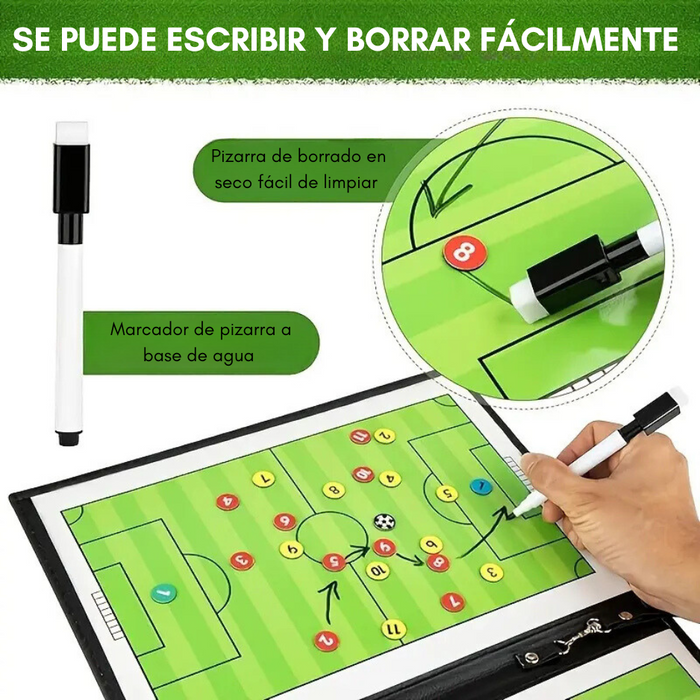 Tablero Táctico De Fútbol Plástico Tamaño Expandido 32*54cm