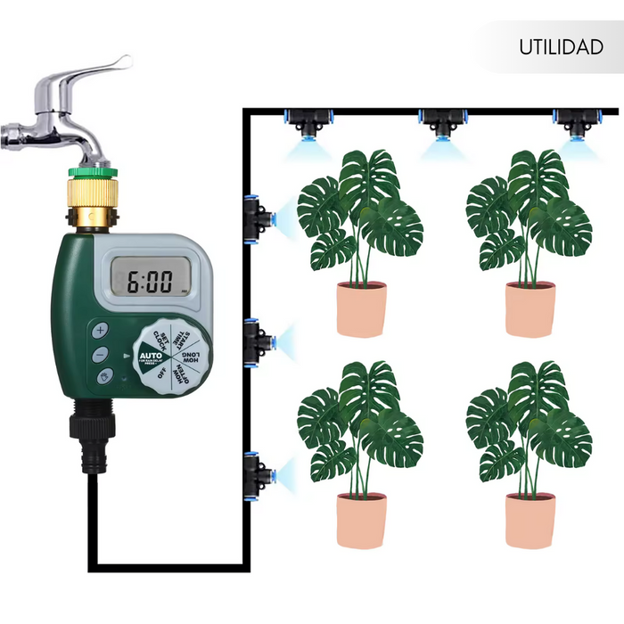 Temporizador Programador Riego Automático Aspersor Digital