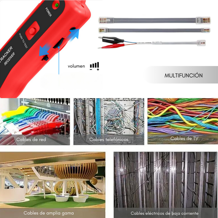 Tester De Red Probador Red Lan Rj45 Wire Tracker Cable Rj11