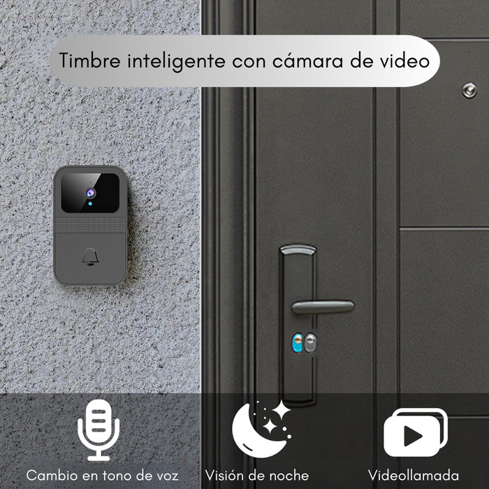 Timbre Inalámbrico Exterior Wifi Cámara 1080p Casa Seguridad