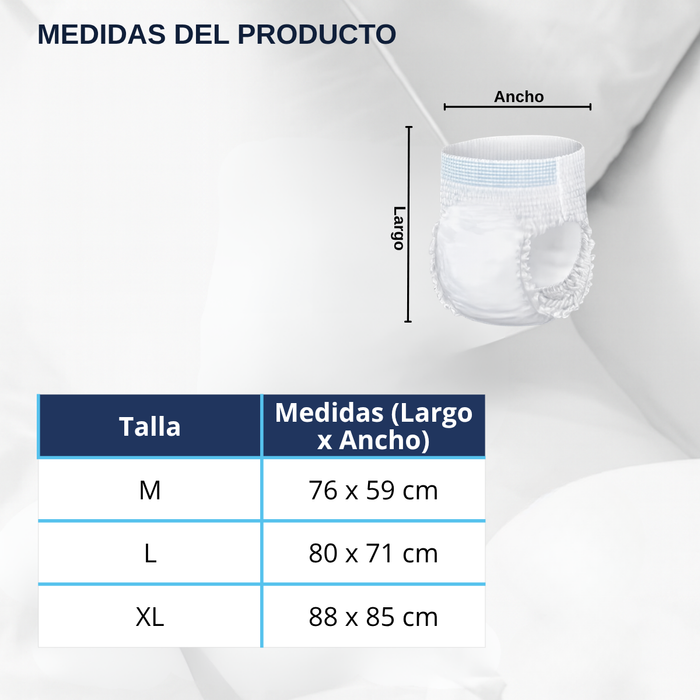 Pañales Adulto Pants Alta Absorción Calzón Uso Cotidiano 80u Talla L