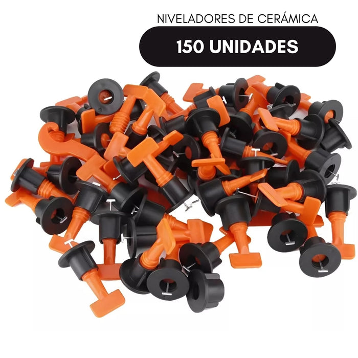 Kit Nivelador Cerámica Porcelanato Reutilizable 150 Unidades