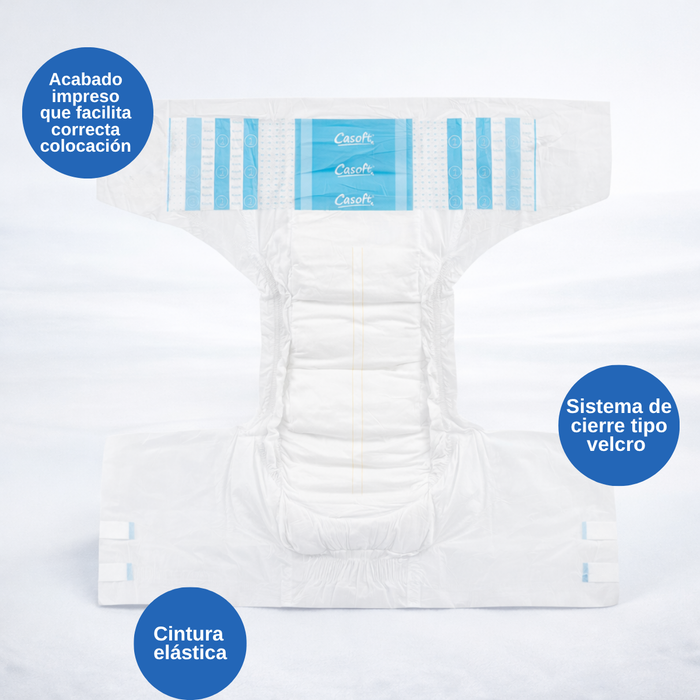 Pañales Para Adulto Uso Cotidiano Con Broche Ajuste 10un Talla L