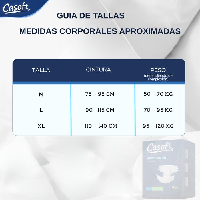 Pañales Para Adulto Uso Cotidiano Con Broche Ajuste 10un Talla L