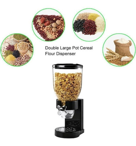Dispensador Simple de Mesa p/Cereal Granos Dulces Frutos Secos