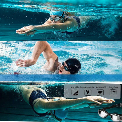 Estuche De Silicona Para Gafas De Natación - Con Cordón, Transpirable, Protege Gafas Y Gafas De Sol