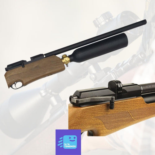 Rifle Pcp M16a 900 Fps  Multitiro Caza Postones 5.5 Regulado
