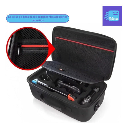 Bolso de Viaje Rígido Grande Consola Nintendo Switch Correa