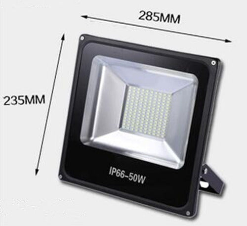 Foco Reflector Led Exterior 50w Ip66 2700lm 50000 Horas Vida