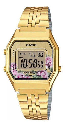 Reloj Análogo Vintage Casio Mujer Dorado La680wga-4cdf