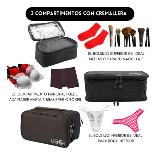 Bolso Organizador Ropa Interior Calcetines Viaje Impermeable