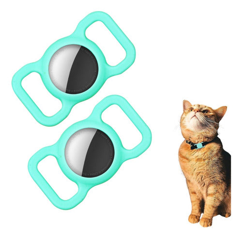 2 Funda Airtag Gps para Collar Mascota Perro Gato
