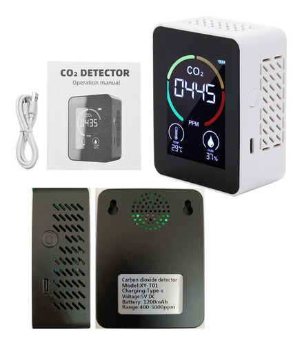 Detector Co2 Portátil Detector de Calidad del Aire Digital
