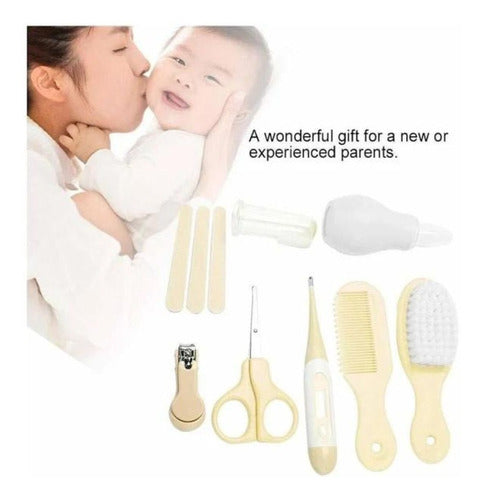 2 Kit Aseo Para Bebés Cepillo De Pelo Cortaúñas Nariz Limpia