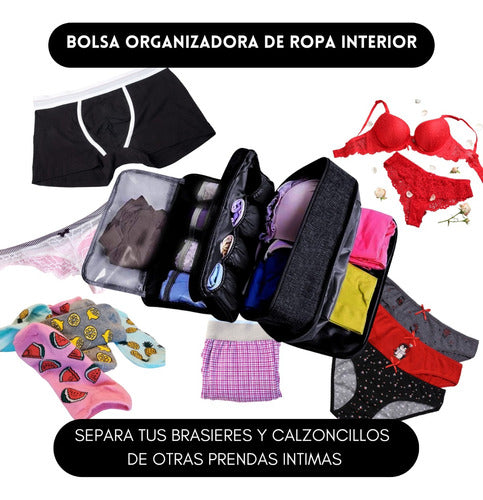 Bolso Organizador Ropa Interior Calcetines Viaje Impermeable