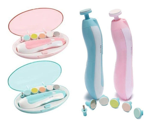 Kit Pulidor Limador de Uñas Eléctrico para Bebe Manicure