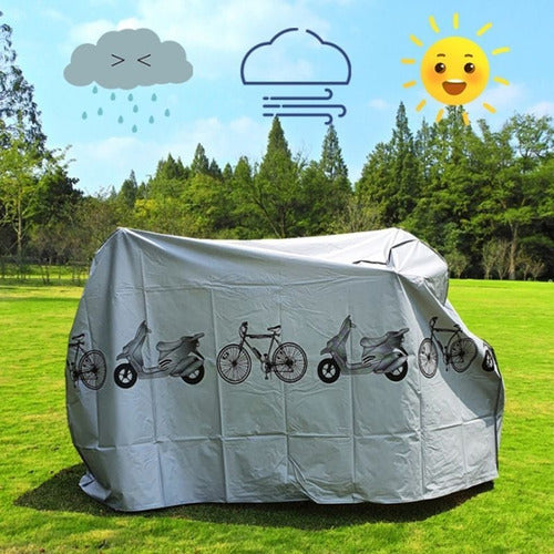 2 Carpa Cobertor Funda Moto Bicicleta Impermeable 110*200cm