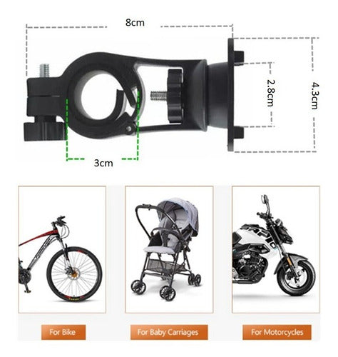 Soporte Porta Celular Bicicleta Moto Impermeable Táctil