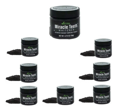 8 Blanqueador Dental Carbón Miracle Teeth