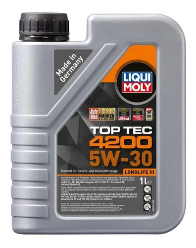 Aceite de Motor Sintetico Top Tec 4200 5w30 Liqui Moly 1lt