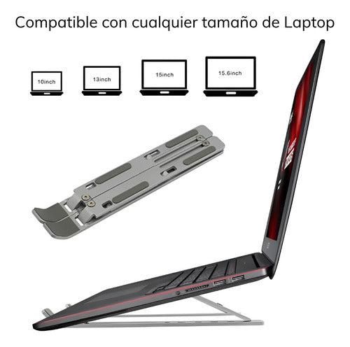 Soporte para Macbook Base Notebook Aluminio Vertical Laptop