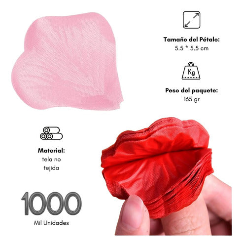 5000 Petalos de Rosa Artificiales Decoración Eventos Amor