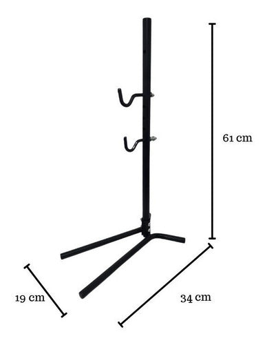 2 Soporte Atril Pedestal Bicicleta Ajustable Armable