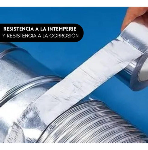 Cinta Butilo Impermeable Fuerte Térmica Techo Tubo 75mm X 5m