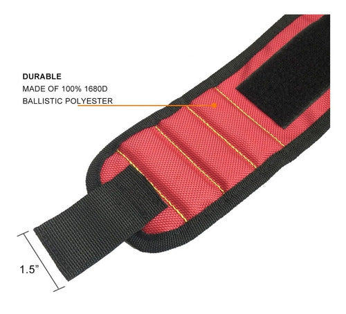 Pulsera Banda Magnética para Herramientas Muñequera Velcro