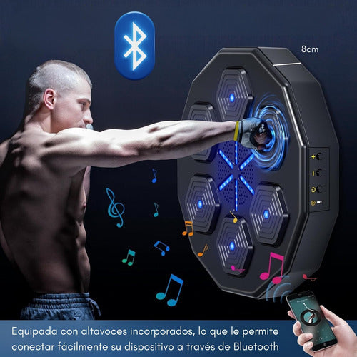 Maquina de Boxeo Artes Marciales Guantes musical Bluetooth
