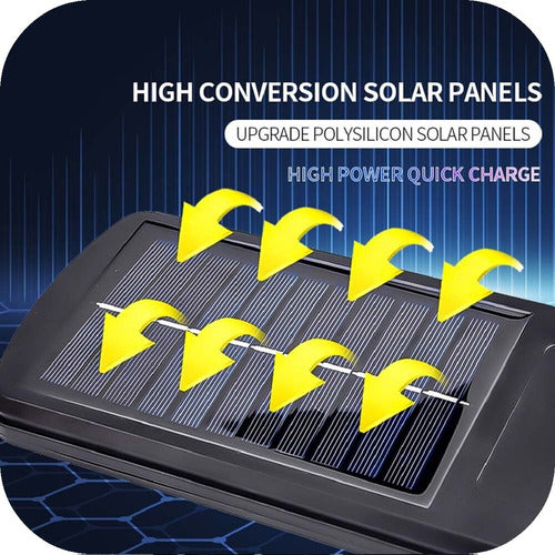 Foco Solar Led 6cob Ip65 c/sensor 3 modos + Soporte + Control