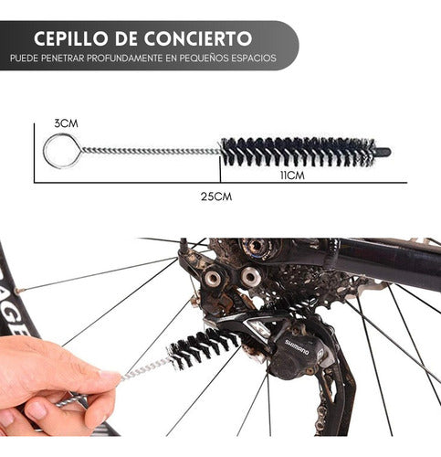 Limpiador de Cadena para Biclicleta 10 Piezas Cepillo Limpia