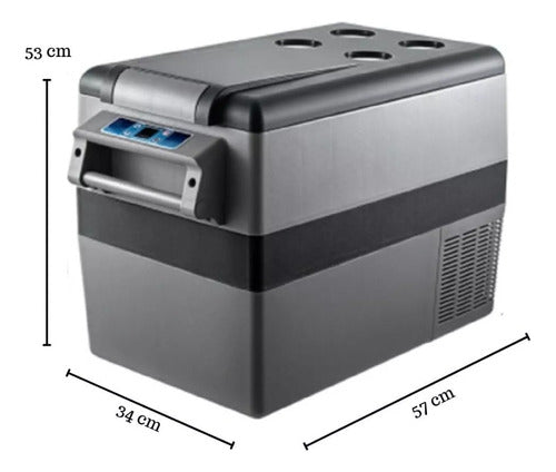 Mini Freezer Refrigerador Congelador 55 L Portátil Auto Casa
