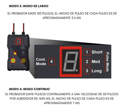 Tester Probador Inyectores Combustible Automotriz 12v