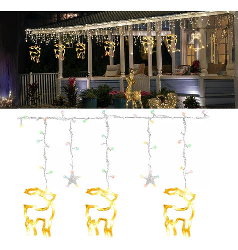 Guirnaldas Led 3m  Decoración Navidad Luz Calida Reno Luces