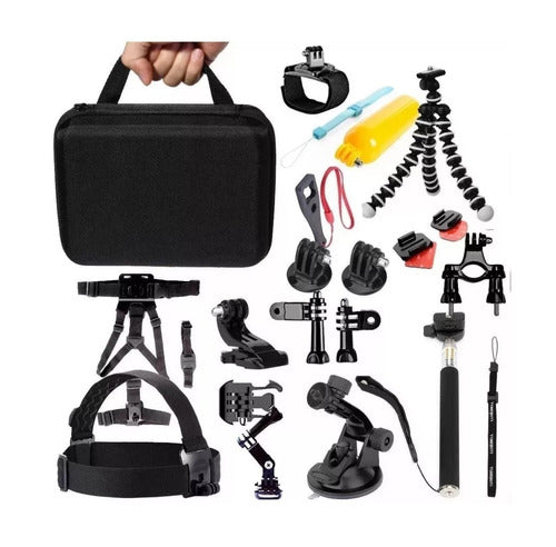 Kit Maleta Gopro + 28 Accesorios Cámara Deportes