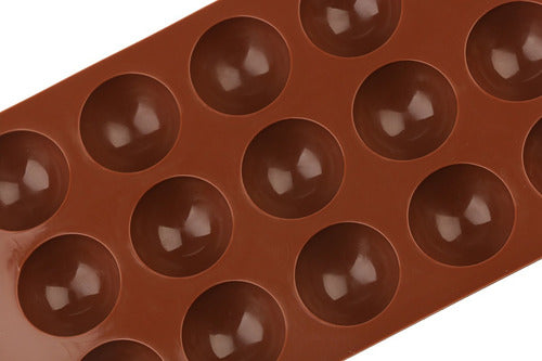 Moldes De Chocolate Moldes Silicona 15 Esfera Hielos