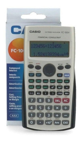 Calculadora Financiera Casio Fc-100v Batería Aaa