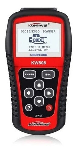 Escáner Automotriz Konnwei Kw808 Obd2 Eobd Multimarcas Scann