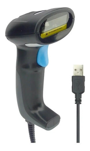 Pistola Escáner Lector Códigos de Barras con Cable Usb 2198