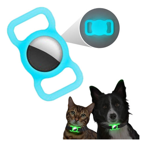 Rastreador GPS para mascotas, funda protectora para Collar de gato
