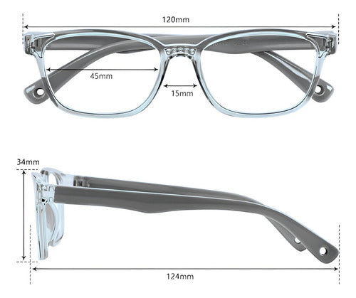 5 Lentes Computador Niño Niña Filtro Anti Luz Azul Pantalla