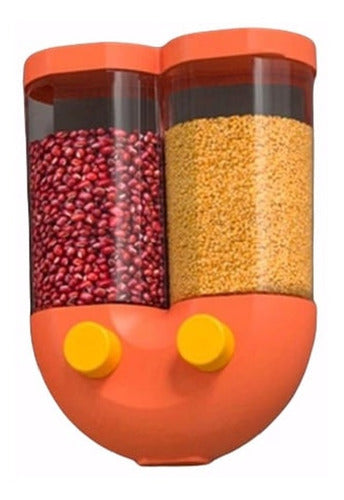 Dispensador de Pared p/Cereal Granos Dulces Frutos Secos 1300 ml