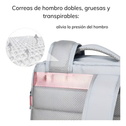 Mochila Cabina Bolso Mujer Viaje Avion 20lt Puerto Usb Utazo