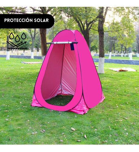 Carpa Baño Camping Vestidor Portatil + Ducha Camping Solar