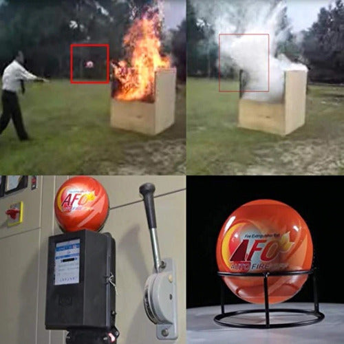 6 Bola Esfera Extintor Extinguidor Fuego de Auto Casa