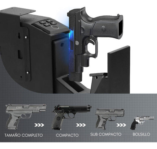 Caja Fuerte Biométrica Clave Llave para Armas Cortas Pistola