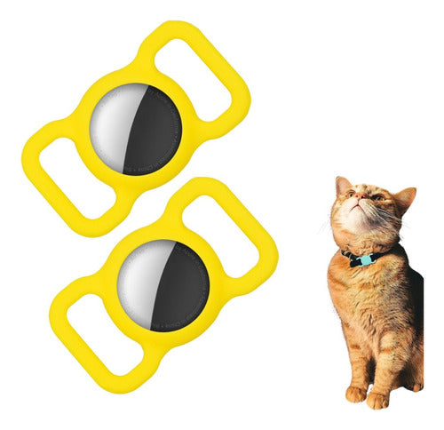 2 Funda Airtag Gps para Collar Mascota Perro Gato
