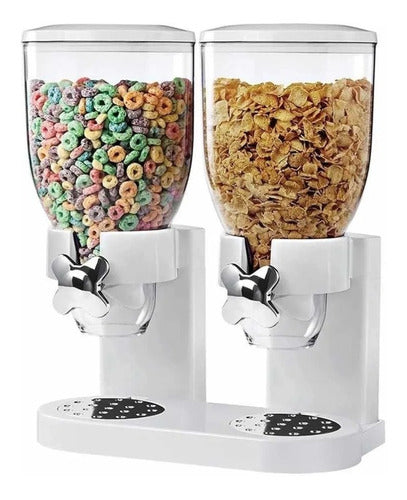 Dispensador 3,4 L Doble Cereal Granos Dulces Frutos Secos